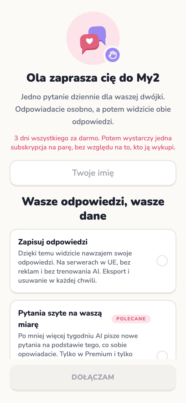 Zaproszenie przez link